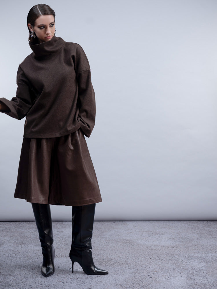 Haako Oversized Funnel Neck Top H2043