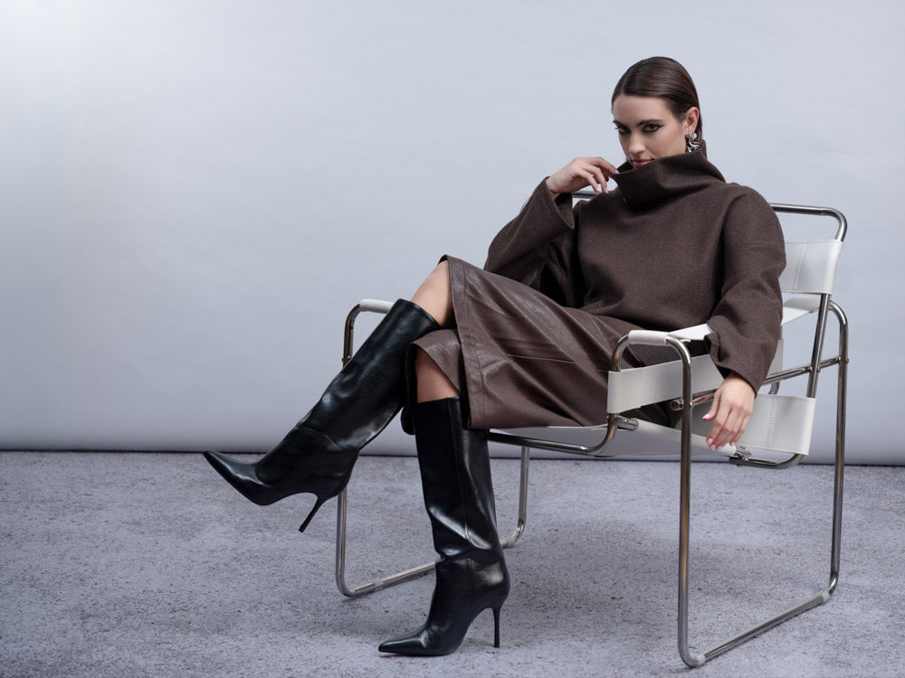 Haako Oversized Funnel Neck Top H2043