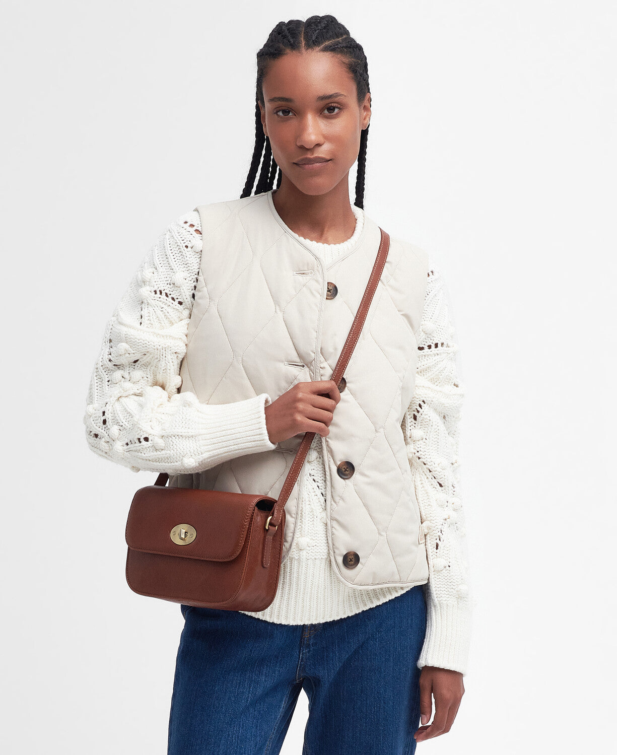 Barbour Isla Leather Crossbody Bag