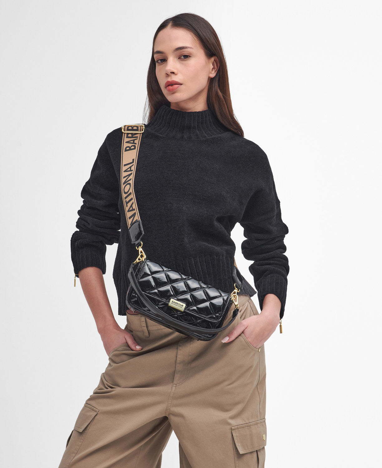 Barbour International Quilted Mini Soho Crossbody Bag