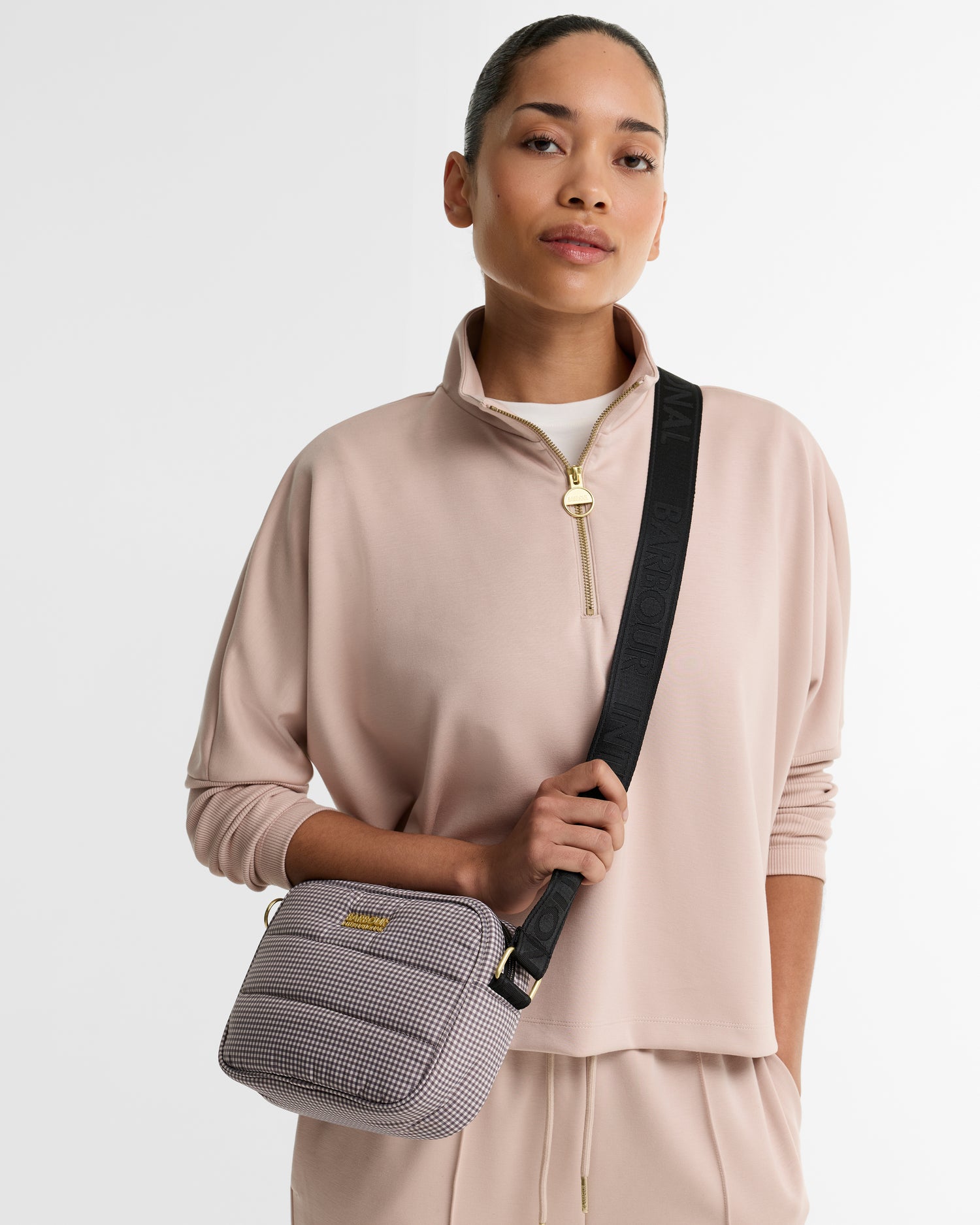 Barbour International Monaco Check Crossbody Bag