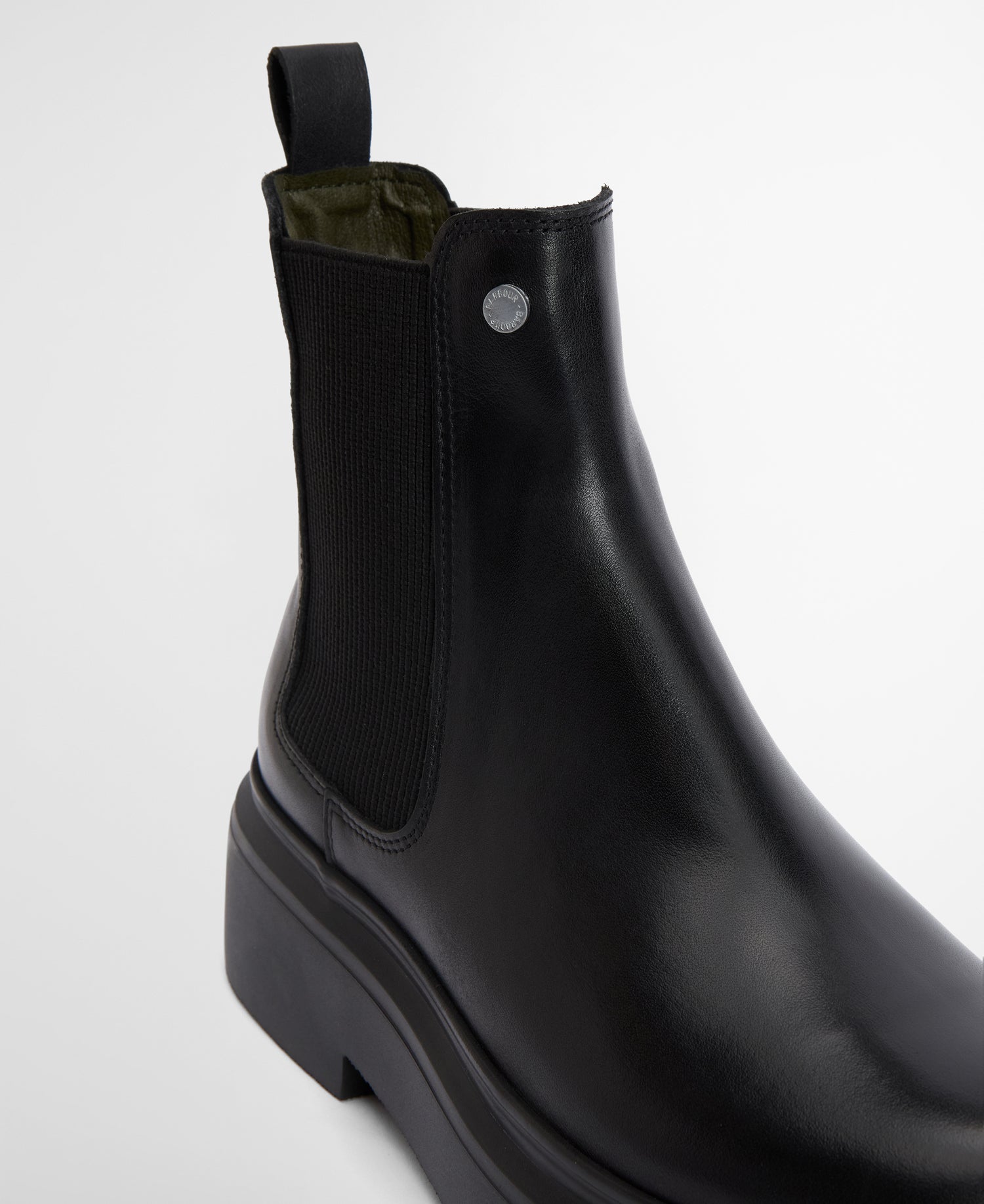 Barbour Celina Leather Chelsea Boot Black