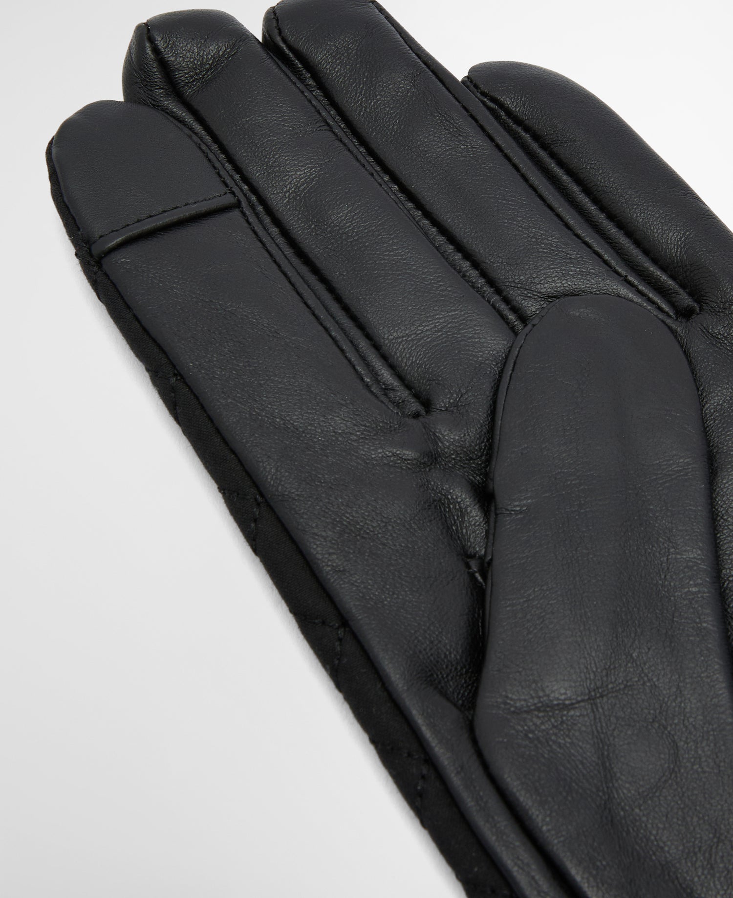 Barbour Scarlet Waxed Cotton Gloves Black