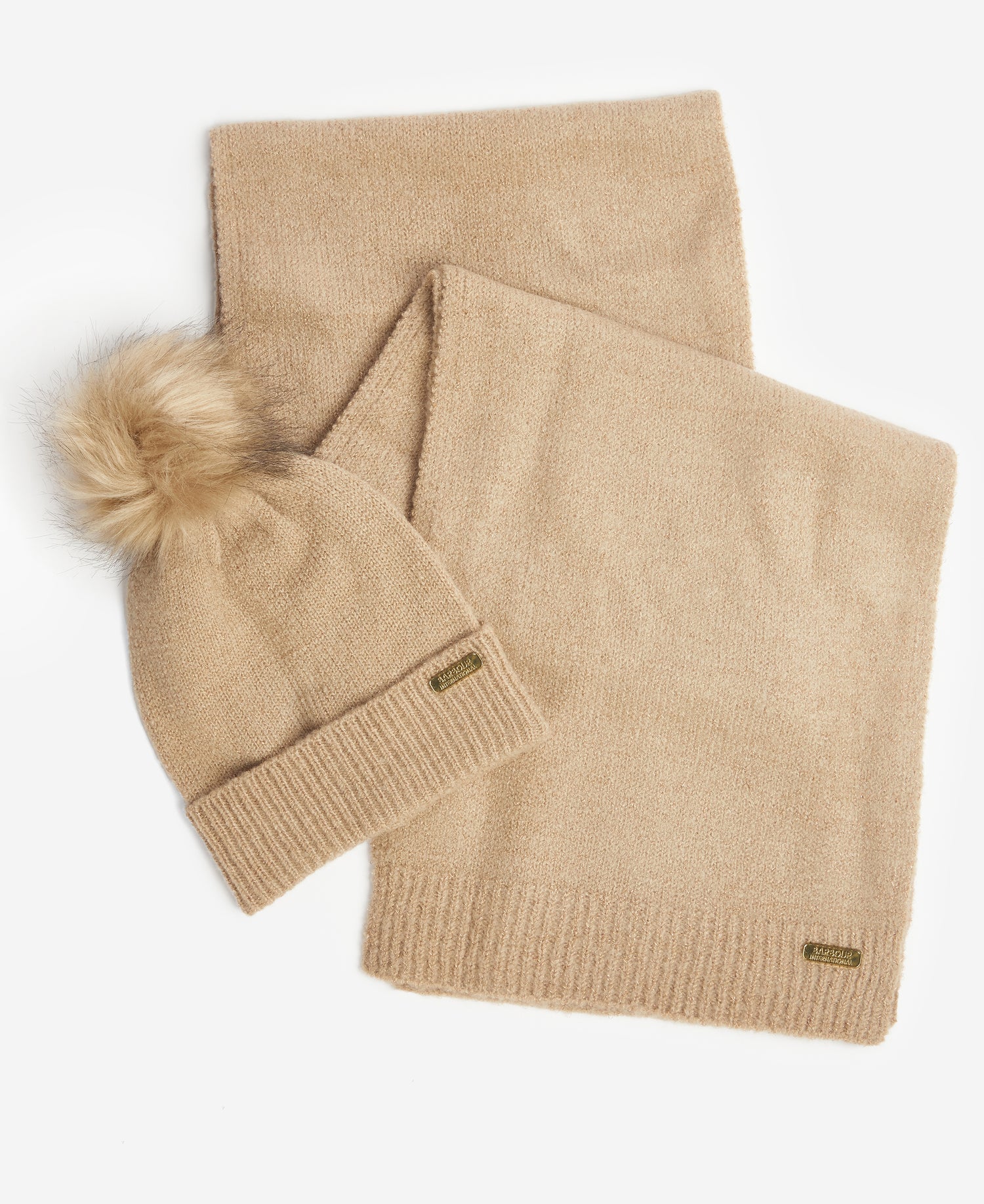 Barbour international Sparkle Beanie & Scarf Gift Set