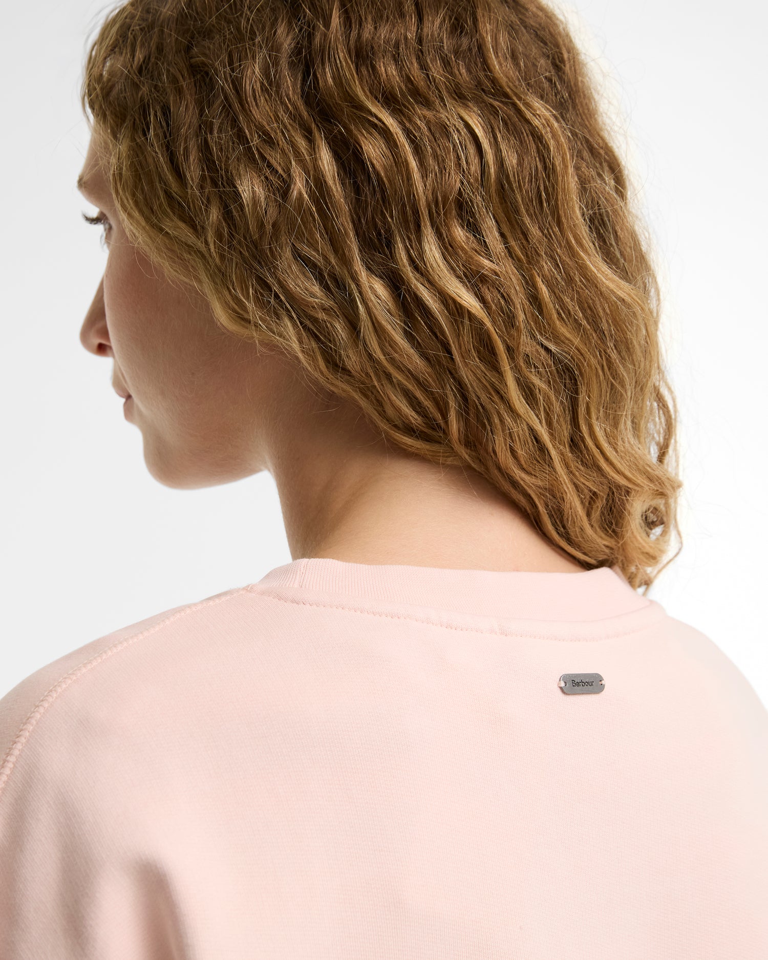 Barbour Hartland Crew Sweatshirt Pink