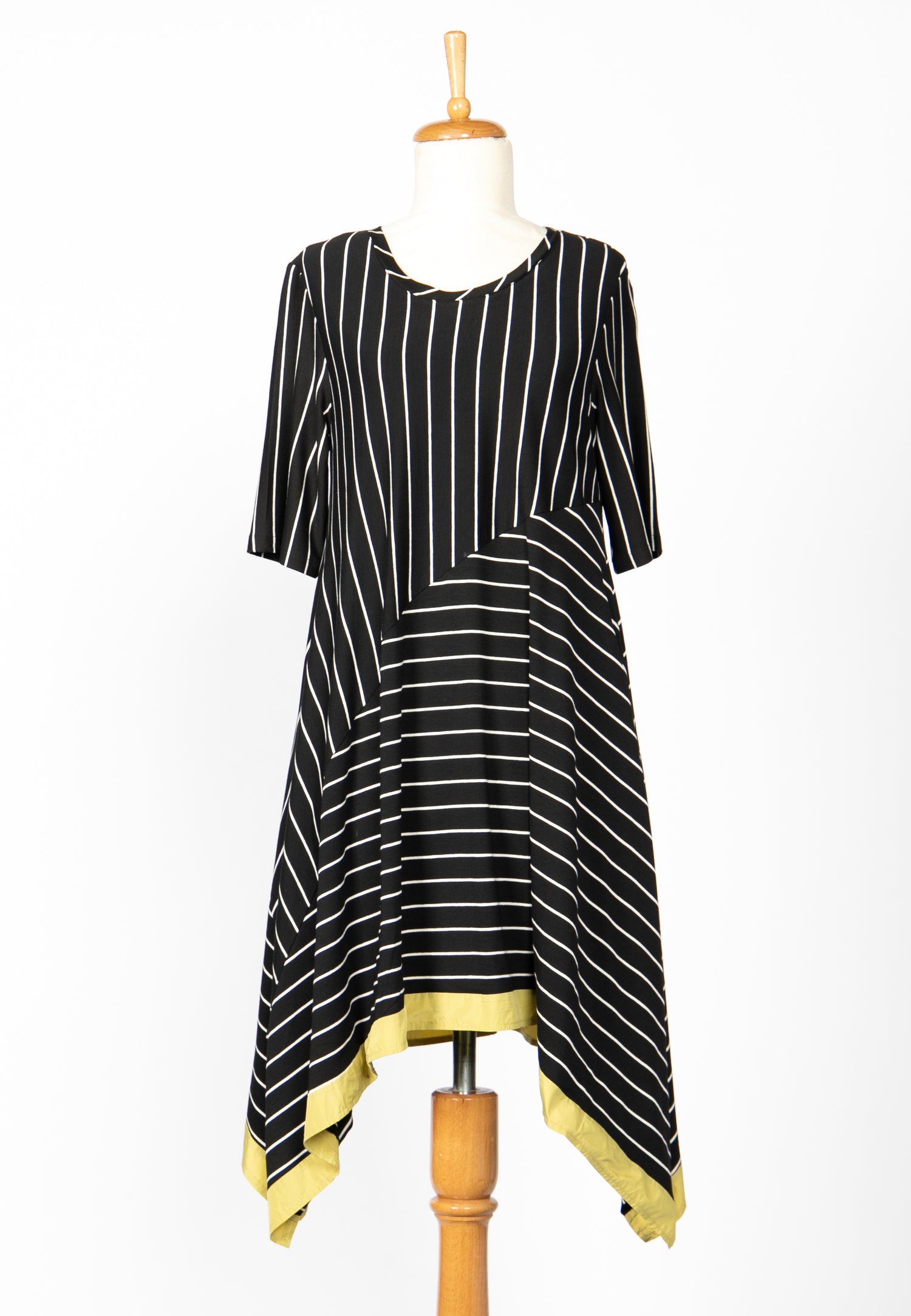 Black Striped Jersey Tunic