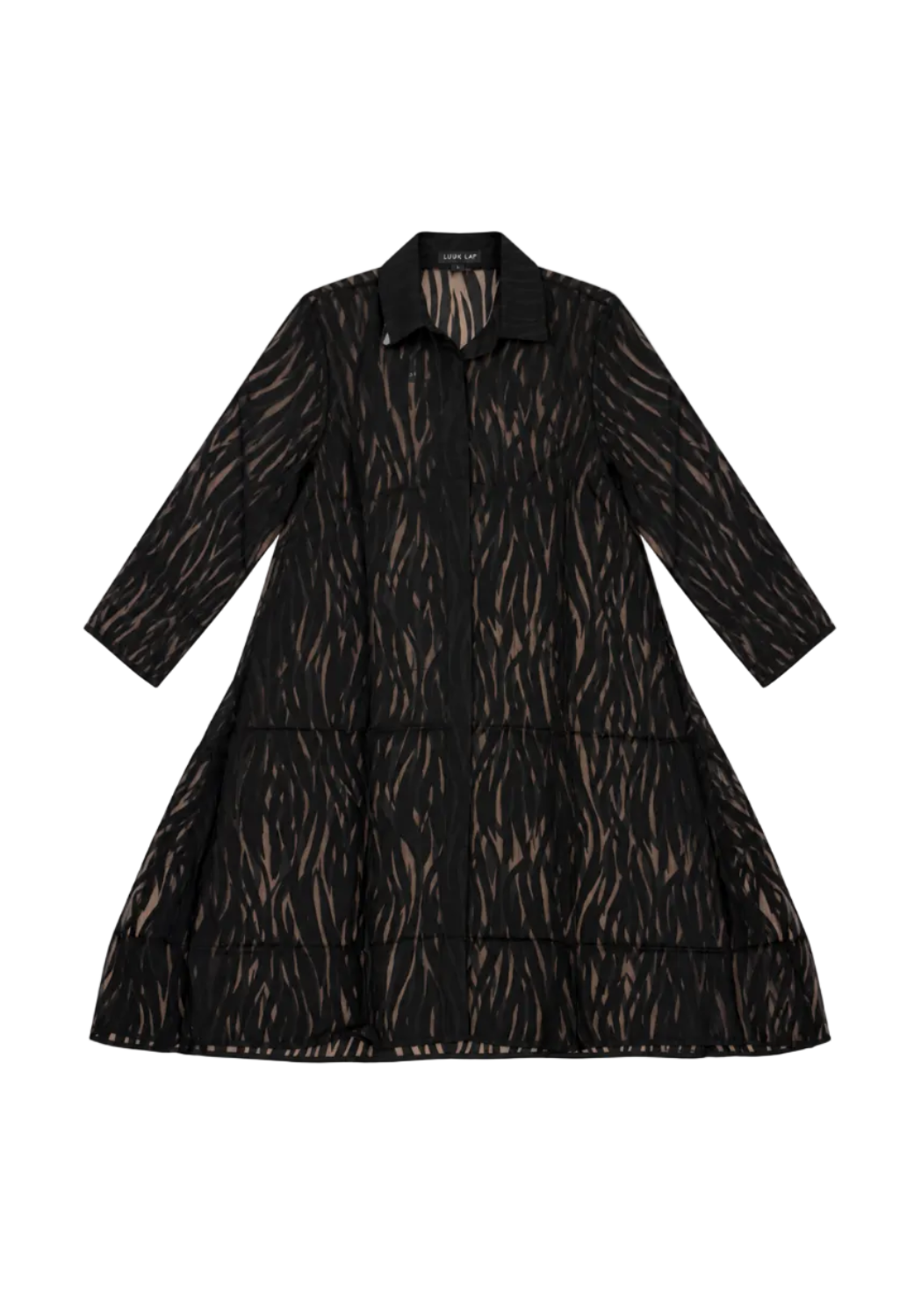 Luukaa Linea Sheer Pattern Shirt