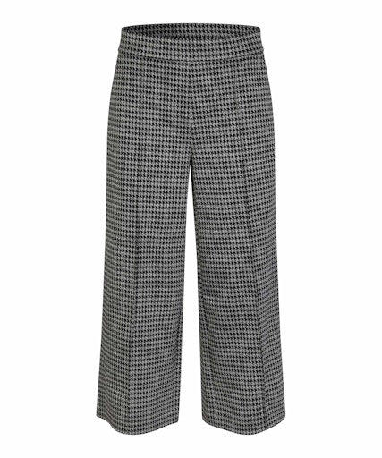 Piana Wide Leg Houndstooth Trouser