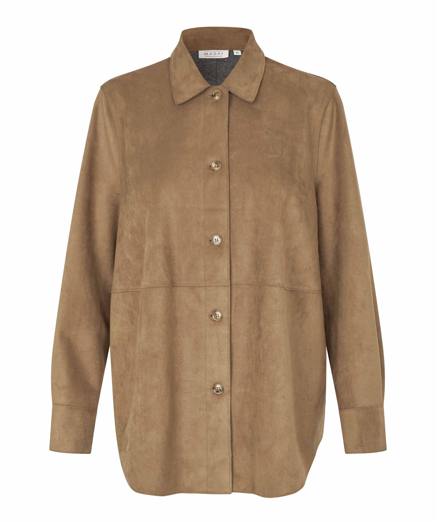 Masai MAIvethra Brown Faux Suede Shirt