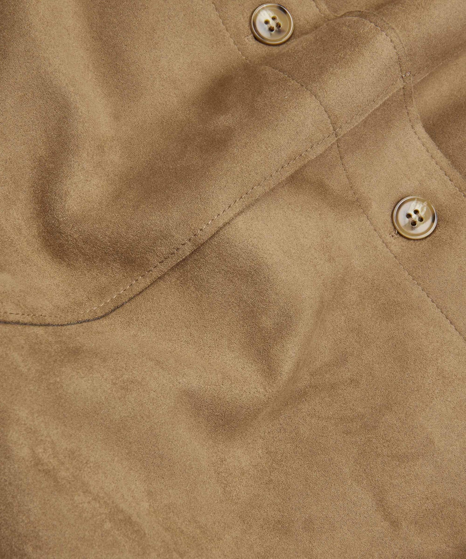Masai MAIvethra Brown Faux Suede Shirt