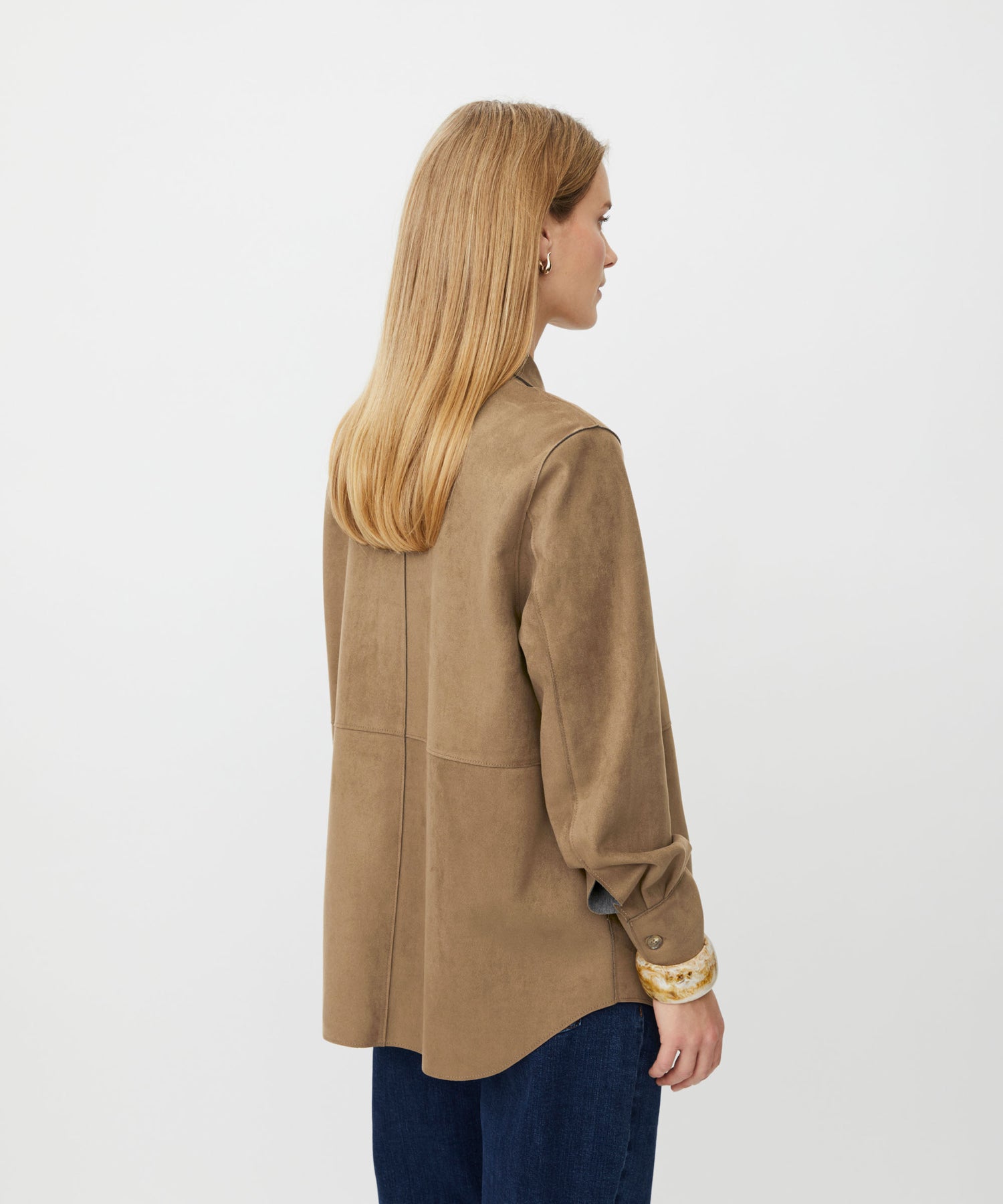 Masai MAIvethra Brown Faux Suede Shirt