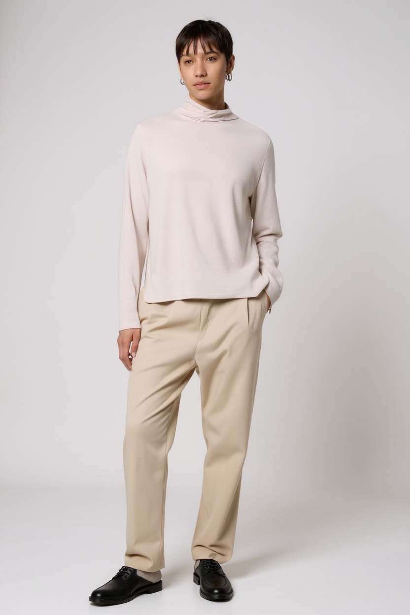 Modal High Neck Sweater