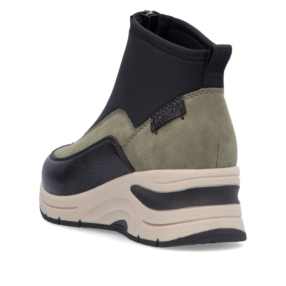 Textile Mix Contemporary Boot Low