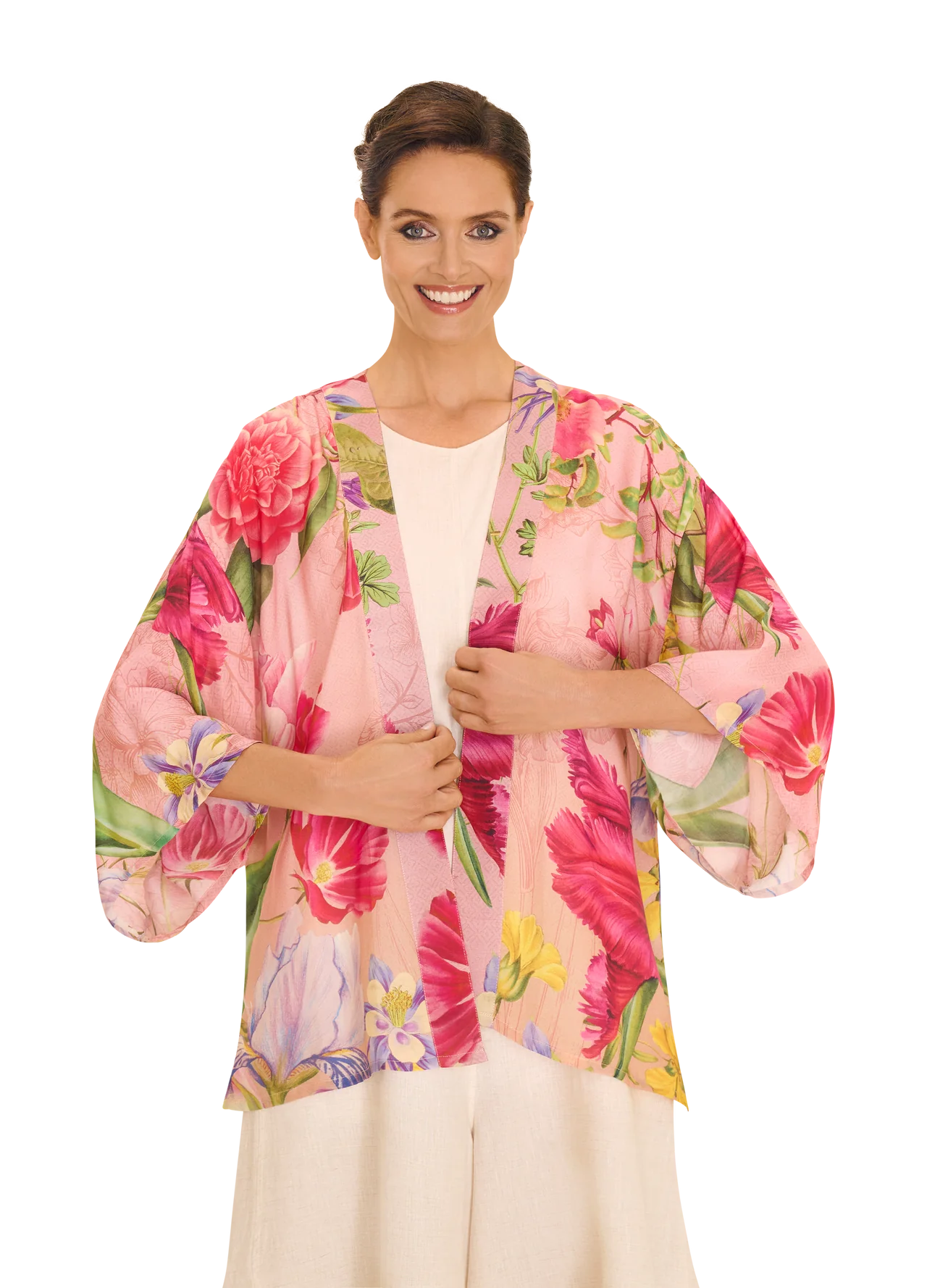 Powder Kimono Jacket Floral Study Petal