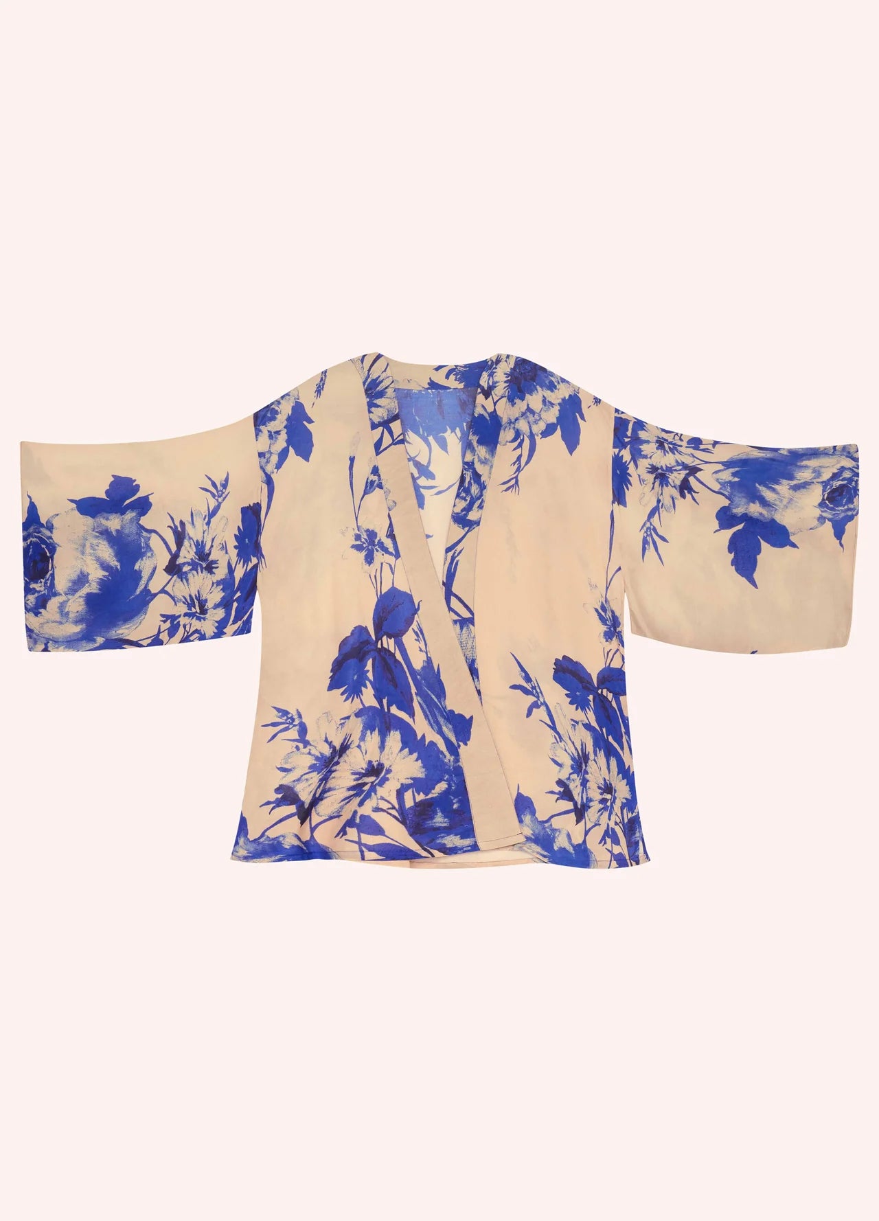 Powder Kimono Jacket China Blue Blooms