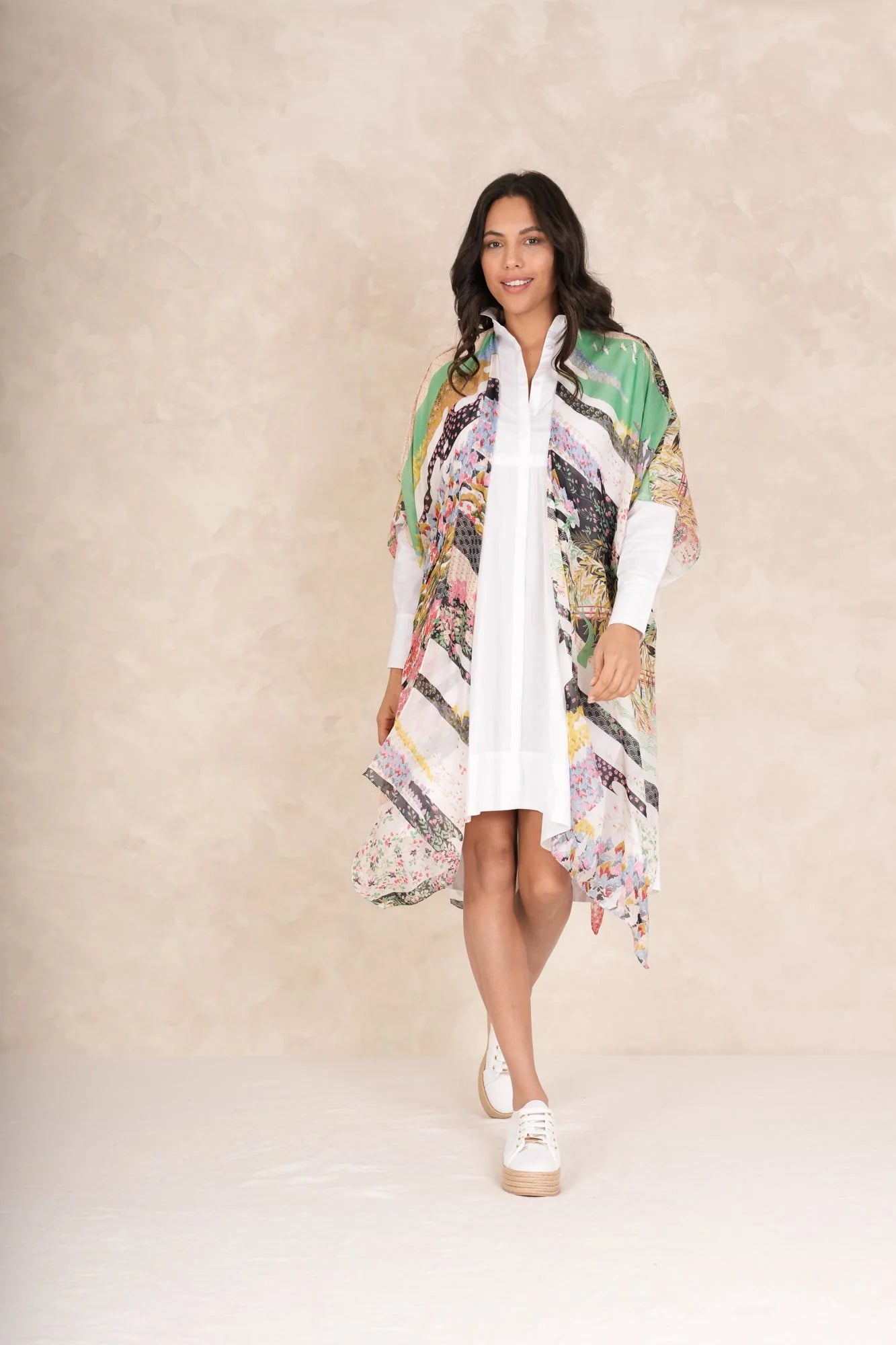 One Hundred Stars Spring White Throwover