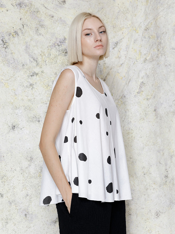 Spot print Top