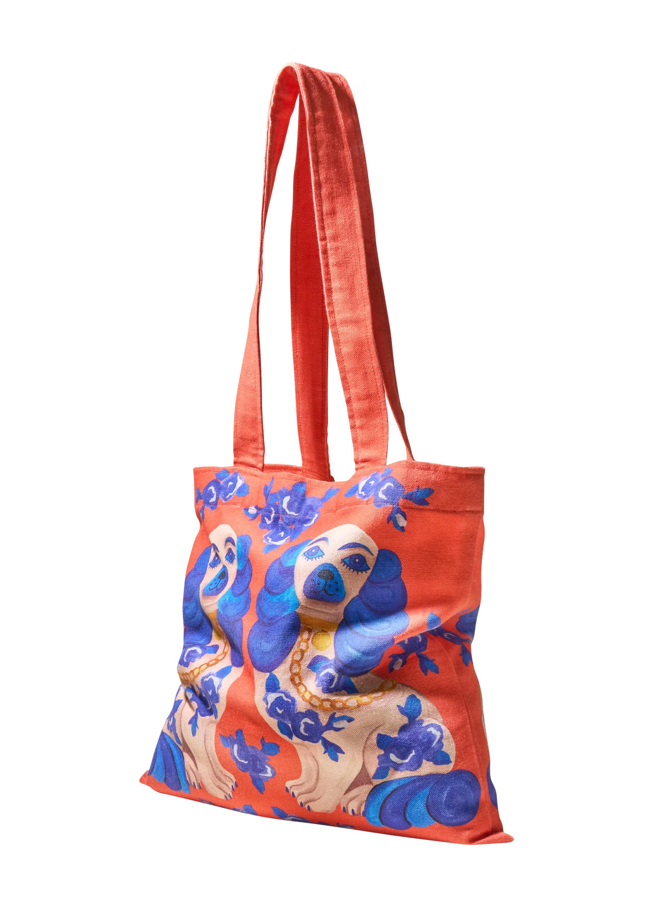 Powder Canvas Tote Bag Splendid Spaniels