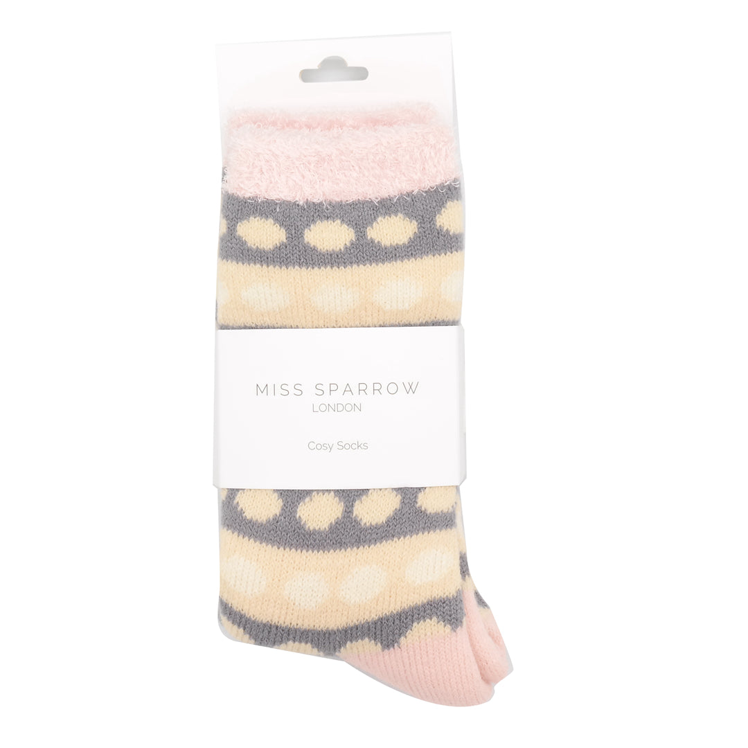 Fluffy Circles Socks