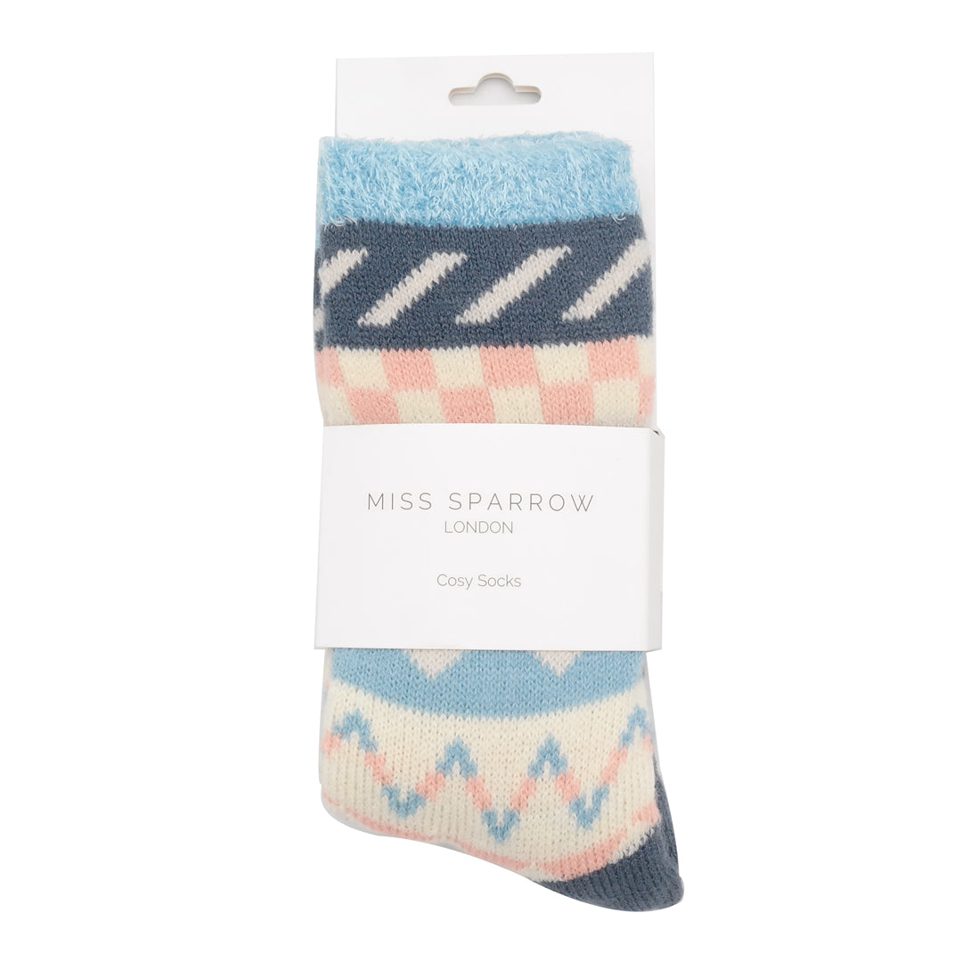 Fluffy Fairisle Socks