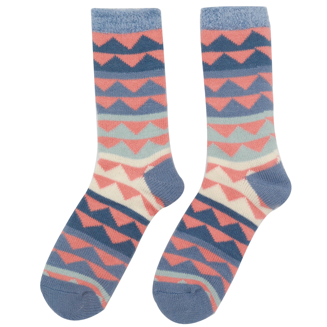 Fluffy Triangles Socks