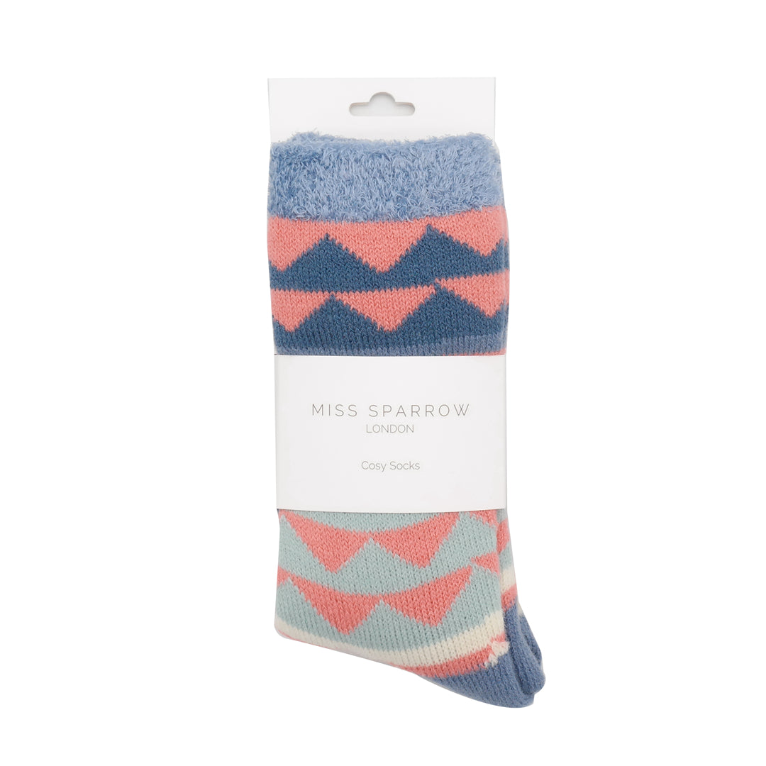 Fluffy Triangles Socks