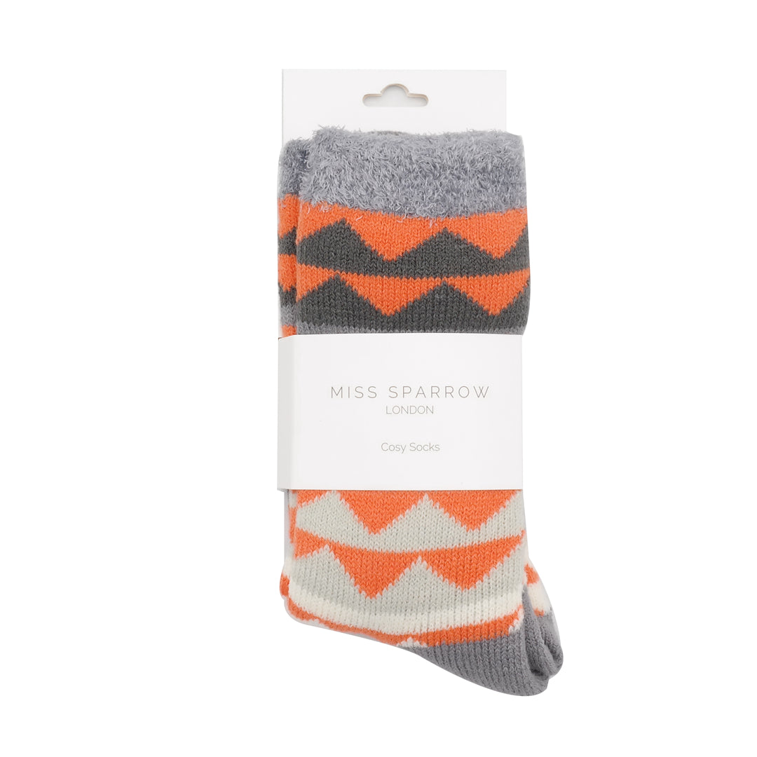 Fluffy Triangles Socks