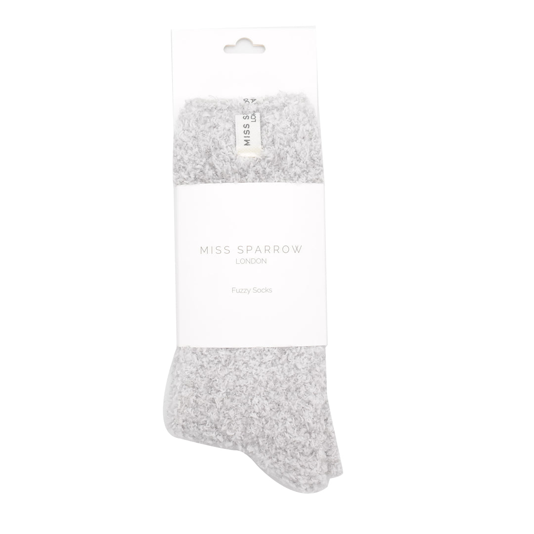 Fuzzy Plain Socks