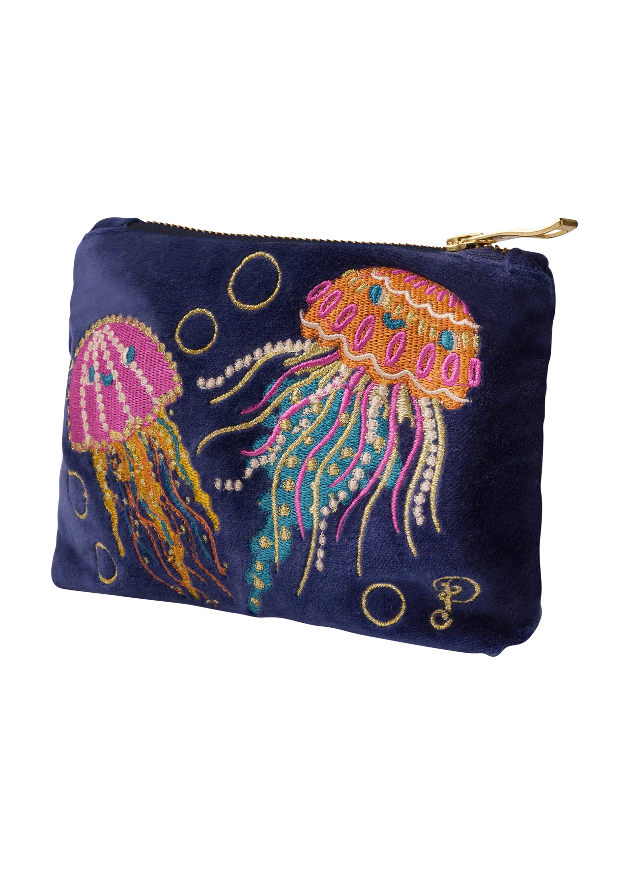 Powder Velvet Mini Pouch Jellyfish