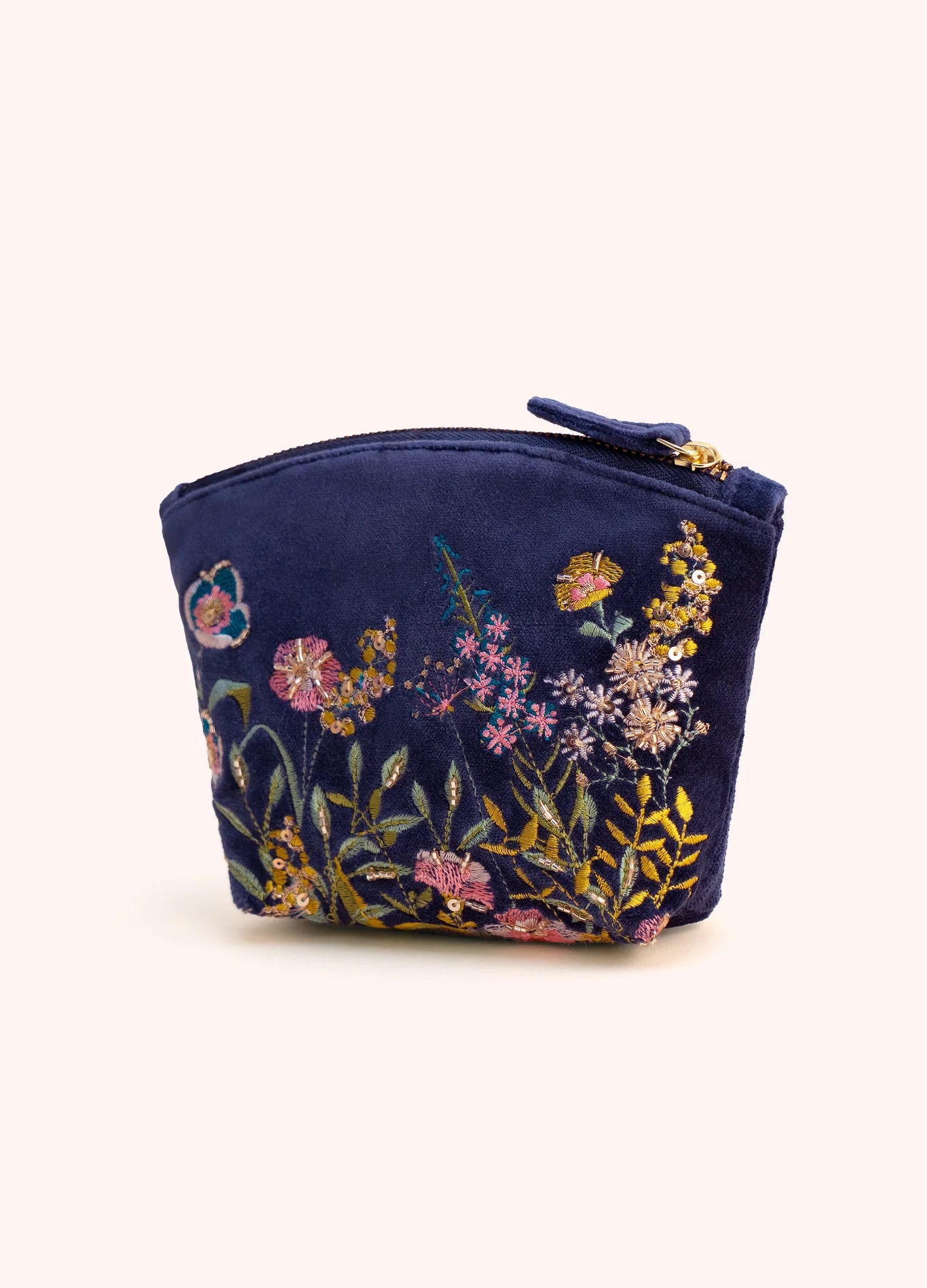 Powder AW26 Navy Floral Hedgerow Mini Pouch
