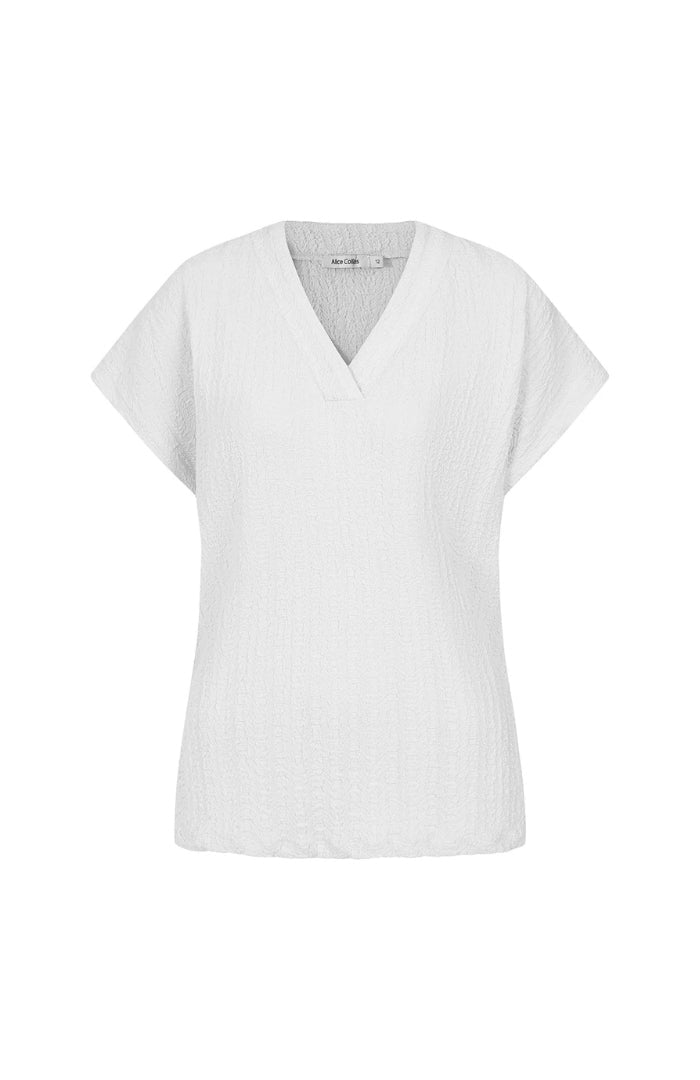 Alice CollinsAlice Collins 365 Short Sleeve TopTopsWhite - Blue Water Clothing