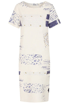 Alice CollinsAlice Collins Janice DressDressesHexagonal Wild Oat - Blue Water Clothing