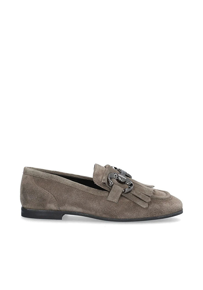 Alpe Tassel Loafers Grey Suede