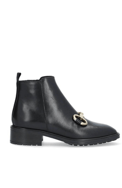 AlpeAlpe Leather Buckle Ankle BootsBootsBlack - Blue Water Clothing
