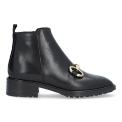 AlpeAlpe Leather Buckle Ankle BootsBootsBlack - Blue Water Clothing
