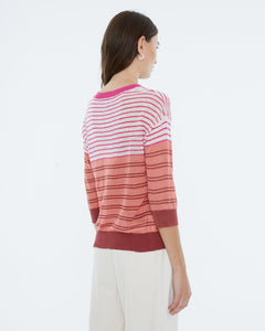 AndamAndam Jersey Tri colour TopClothingRosa - Blue Water Clothing