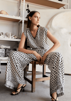 AndamAndam Wide Leg TrousersPantsRaw - Blue Water Clothing