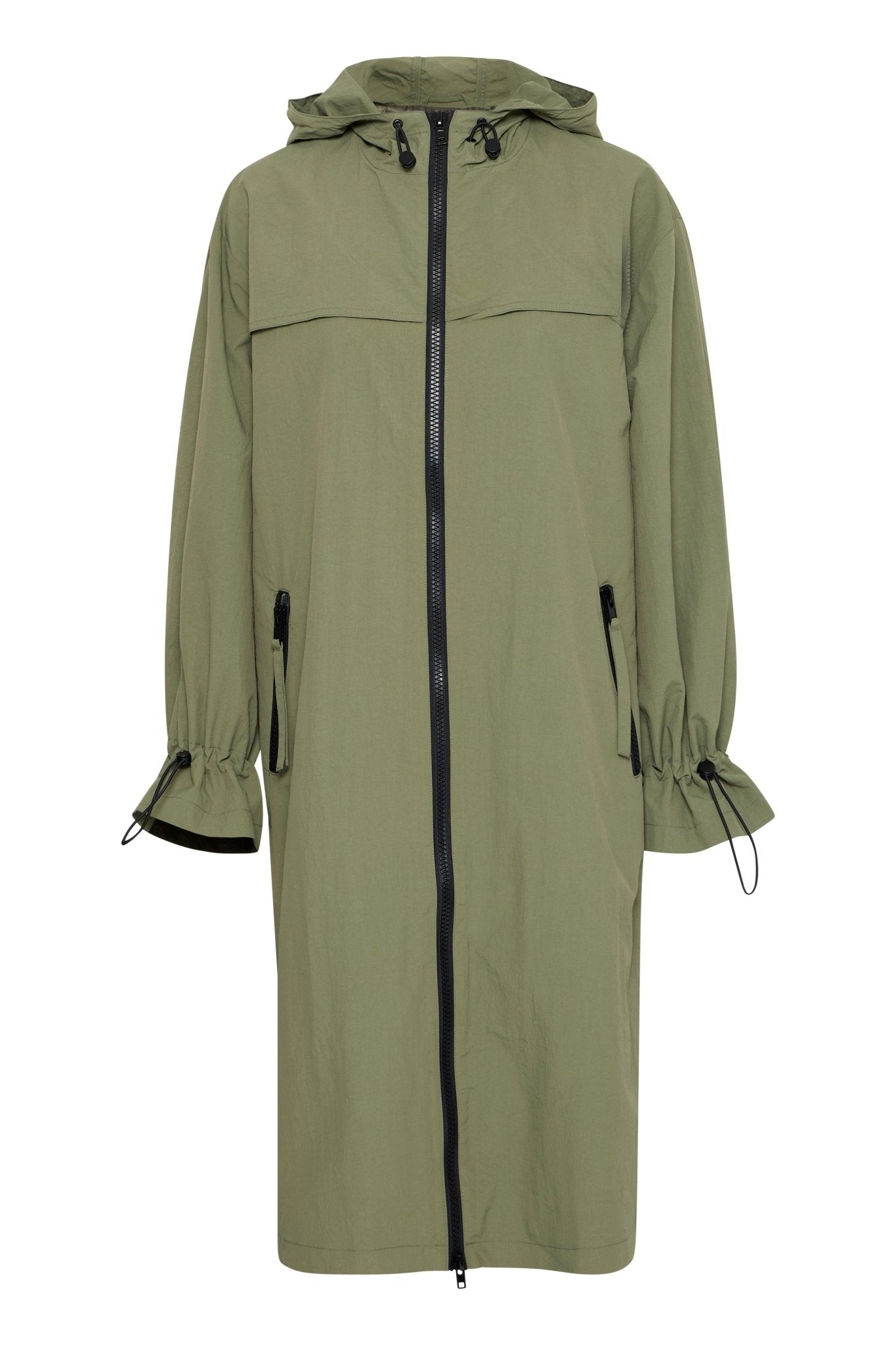 B Young anetta Parka Coat - Blue Water Clothing