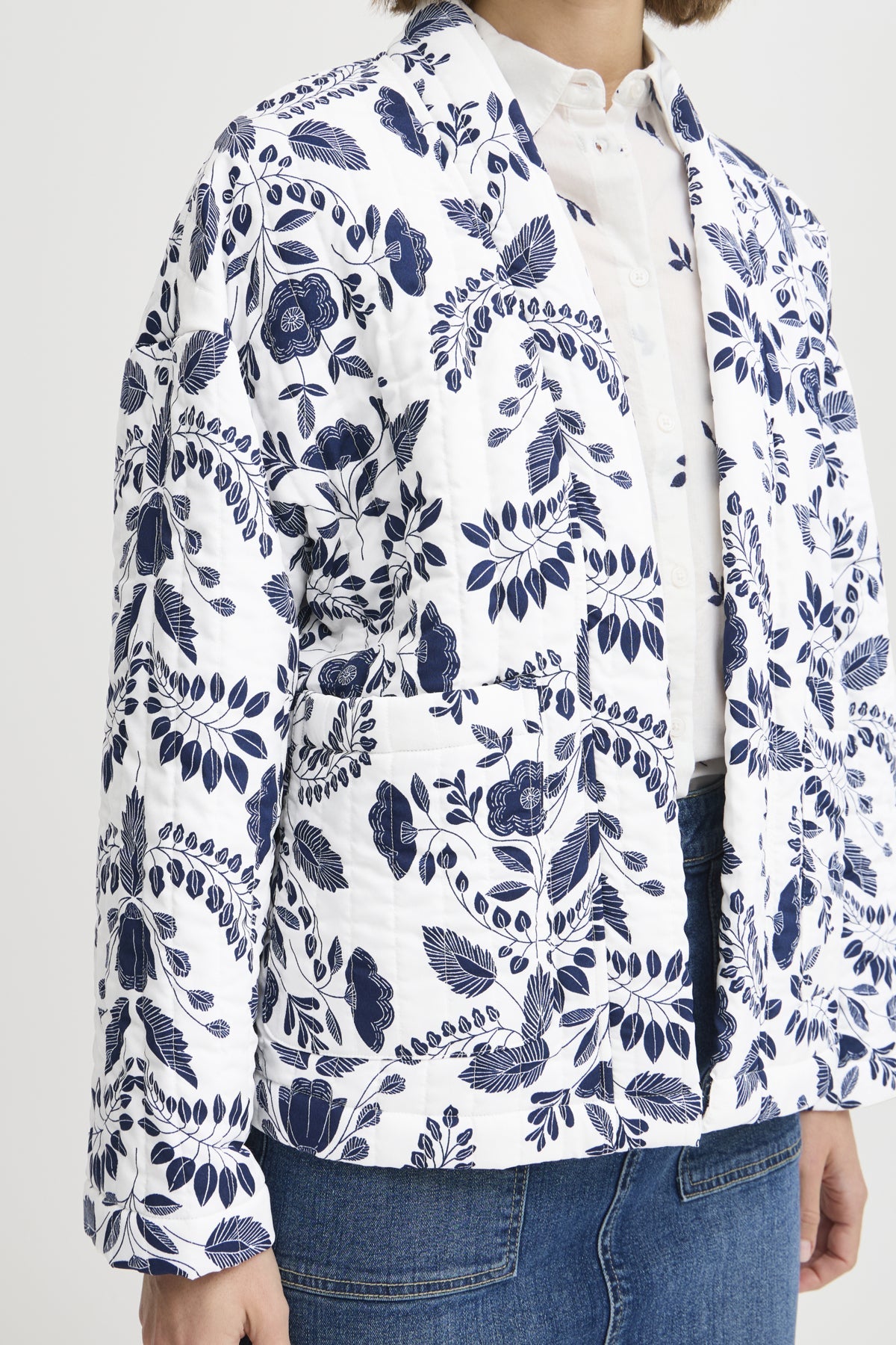 B Young daima Kimono - Blue Water Clothing