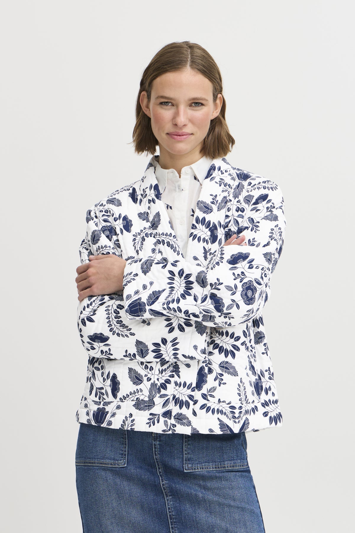 B Young daima Kimono - Blue Water Clothing