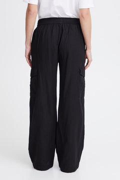 B Young Falakka Linen Cargo Pant - Blue Water Clothing