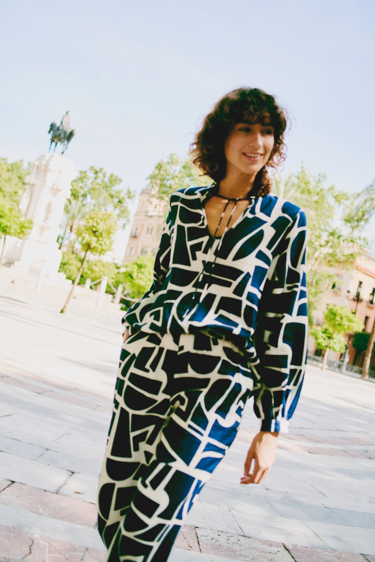 B Young ihamma Blouse 2 - Blue Water Clothing
