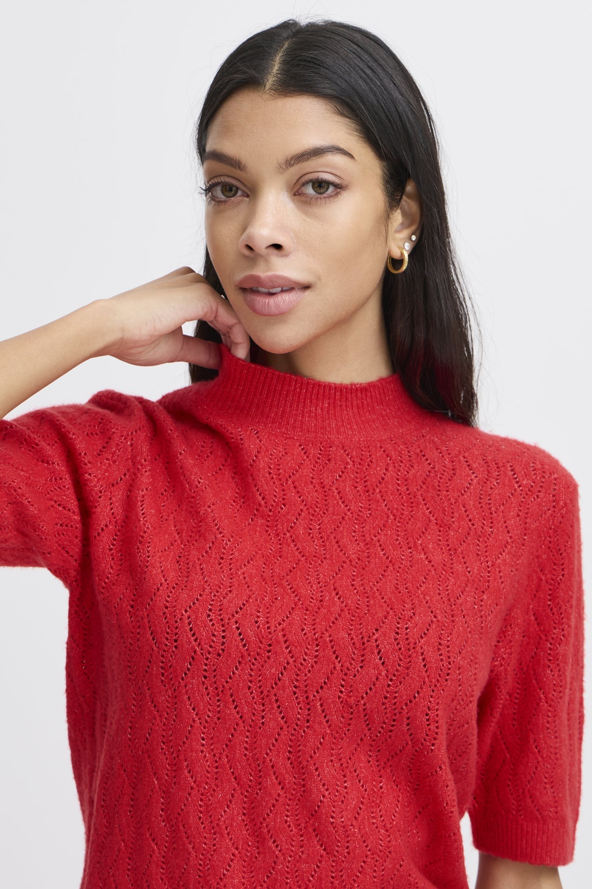 B Young miffa Short Sleeve Jumper - Blue Water Clothing