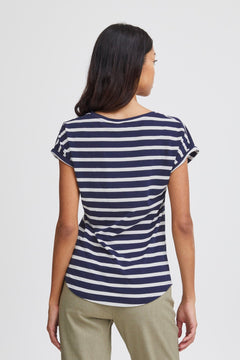 B Young pamila O Neck T-Shirt - Blue Water Clothing