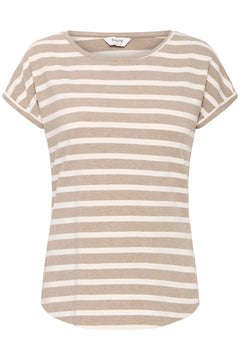 B Young pamila O Neck T-Shirt - Blue Water Clothing