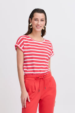 B Young pamila O Neck T-Shirt - Blue Water Clothing
