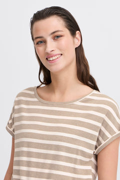B Young pamila O Neck T-Shirt - Blue Water Clothing