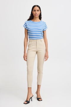 B Young pamila O Neck T-Shirt - Blue Water Clothing