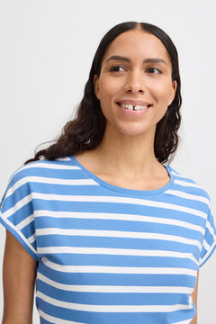 B Young pamila O Neck T-Shirt - Blue Water Clothing