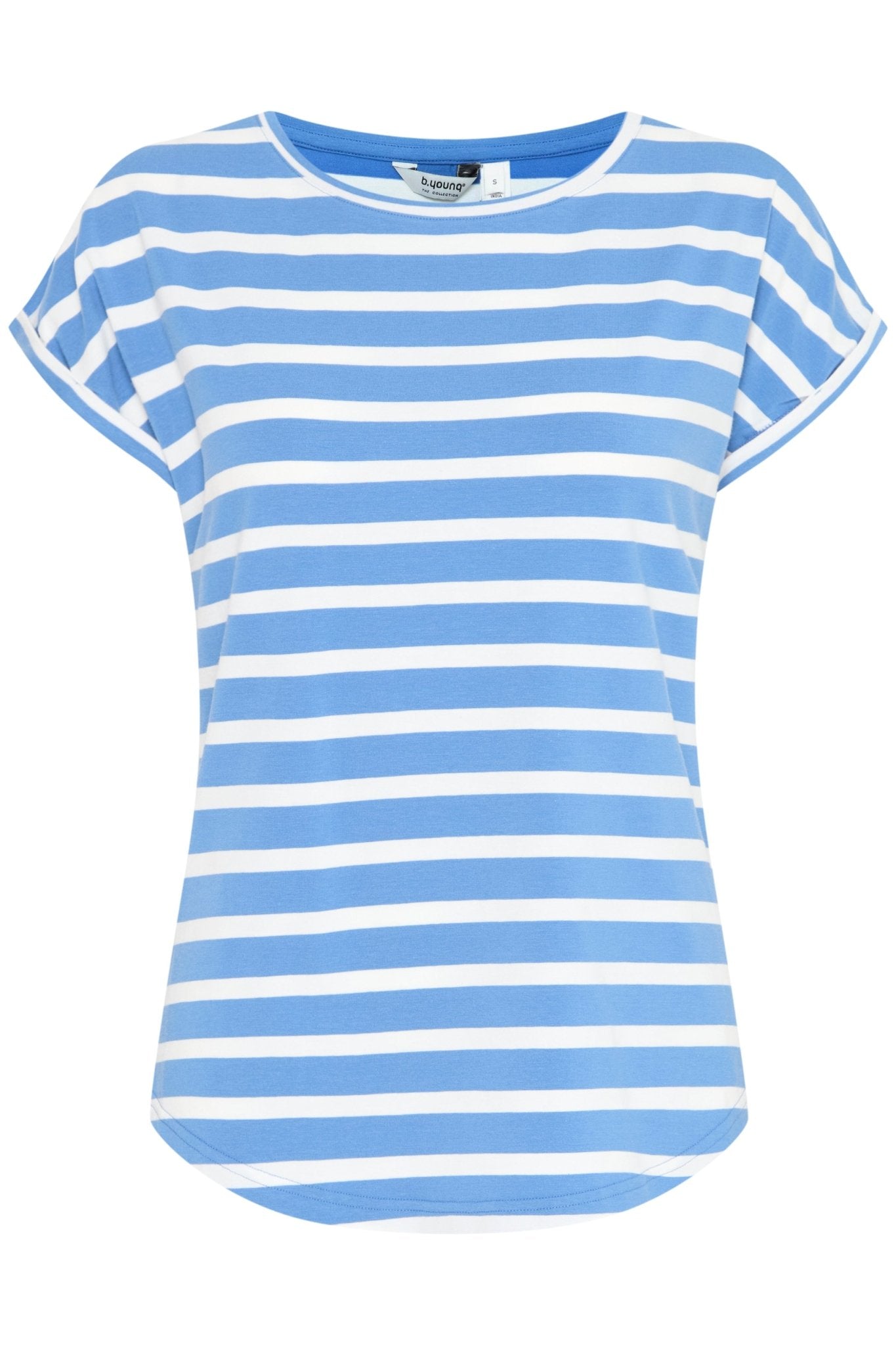 B Young pamila O Neck T-Shirt - Blue Water Clothing
